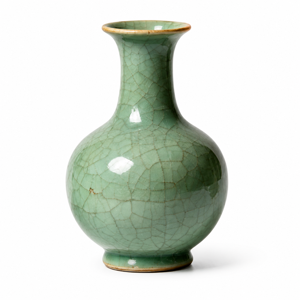 Celadon Crackle Glaze Ceramic Vase